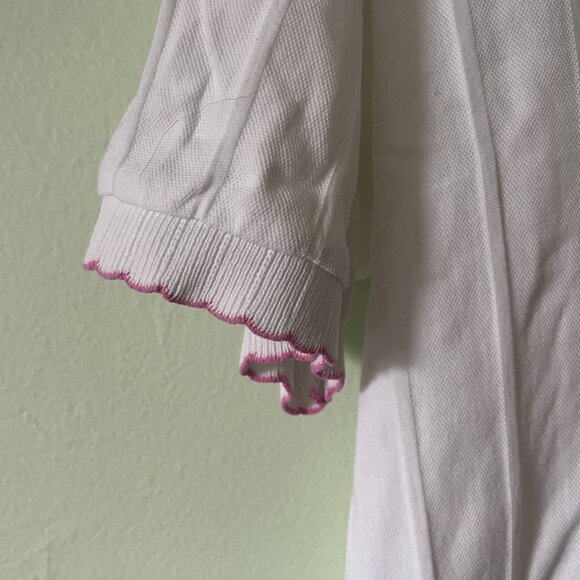 Women's White EP Pro Knit Top with Pink Accents - Picture 2 of 5